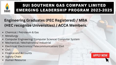 Sui Southern Gas Company SSGC Emerging Leadership Program 2023 2025