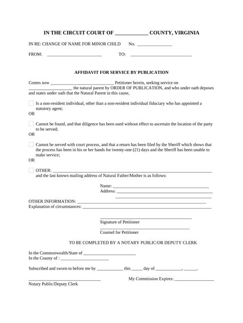 Vfs Name Change Affidavit Fill Out Sign Online Dochub