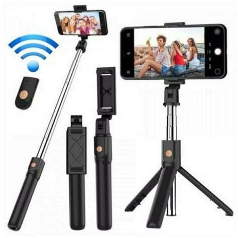 Jual Selfie Stick R1 Tongsis Tripod Bluetooth Shopee Indonesia