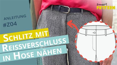 Hosenschlitz Mit Rei Verschluss In Klassische Hose N Hen Diy