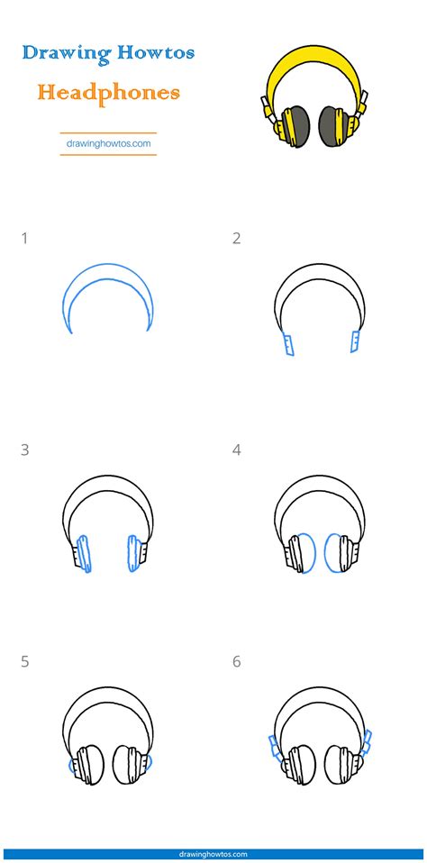 How To Draw Headphones Step By Step Easy Drawing Guides Drawing Howtos