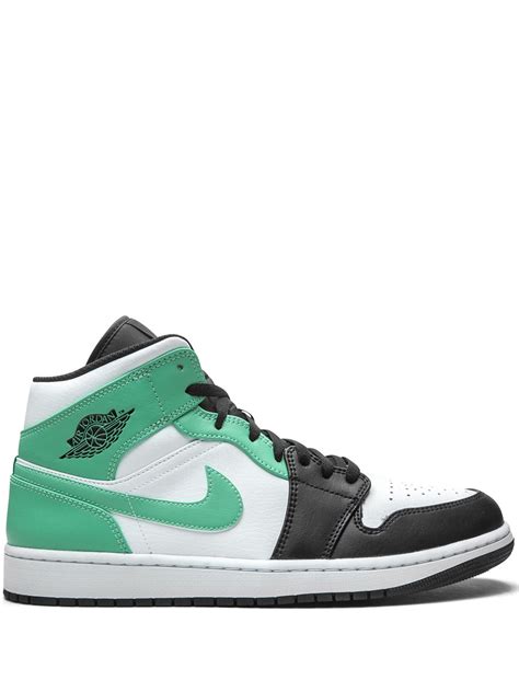 Jordan Aj 1 Mid In Whitetropical Twistblack Modesens