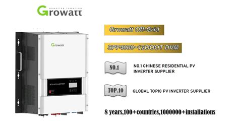 Growatt Split Phase 12kw Off Grid Spf12kt Dvm Inversor Dual 120v 240v