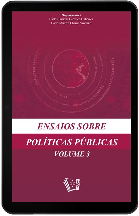 E Book Ensaios Sobre Políticas Públicas Volume 3