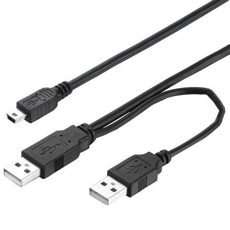 2 In 1 Usb2 0 Type A Male To Mini 5p Male Data Cable Usb Male