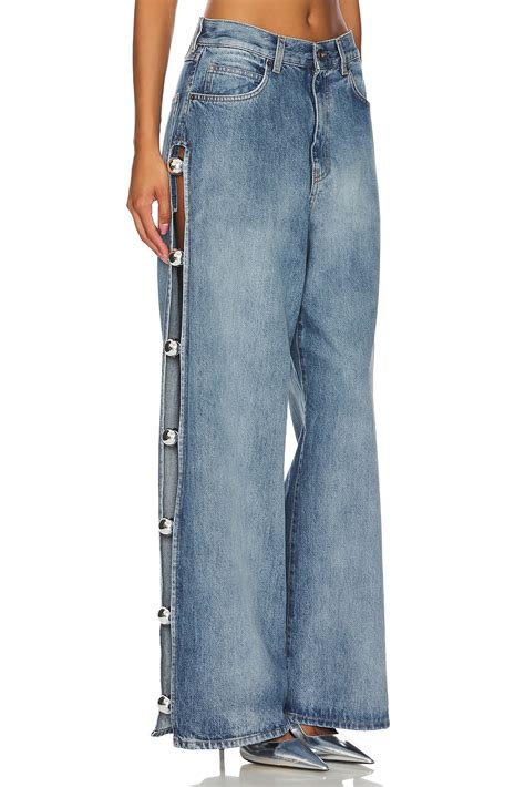 Giuseppe Di Morabito Wide Leg Jean In Sky Blue Revolve