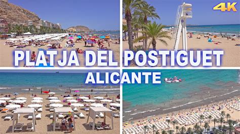 Platja Del Postiguet Alicante Beach 4k Youtube