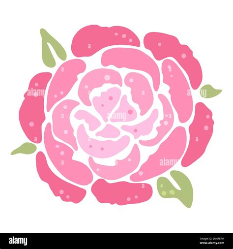 Illustration Of Peony Flower Beautiful Decorative Plant Stock Vector