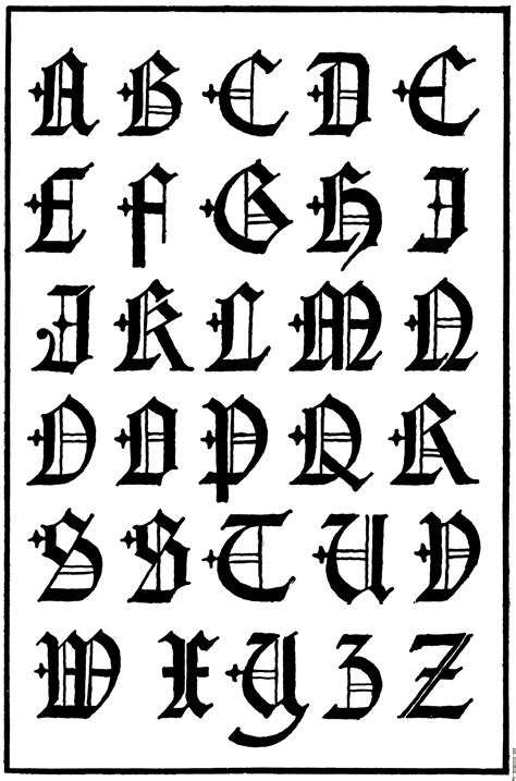 15 Century Gothic Font Alphabet Images - Gothic Font Alphabet Letters
