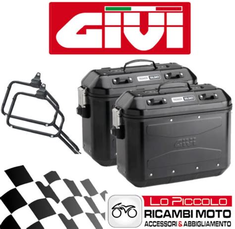 Set Givi Koffer All Dlm Schwarz Halterungen Kawasaki Klr