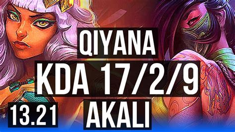 Qiyana Vs Akali Mid 1729 Legendary 700 Games 11m Mastery