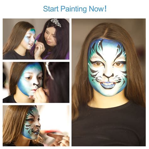 Review For Face Paint Kit With 48 Stencils Nicpro Aq Pro Body Painting