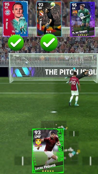 Lucas Paqueta Vs World Best Goalkeepers Penalty Kick Challenge 😯 Youtubeshorts Efootball2024