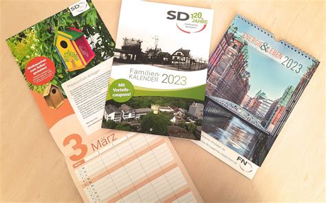 Stadtwerke Dinslaken bieten für das Jahr 2023 Kalender an