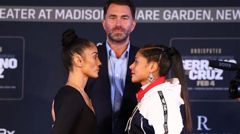 Amanda Serrano Vs Erika Cruz Full Face Off Dazn Matchroom Boxing