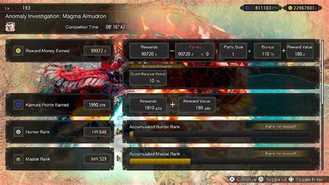 Monster Hunter Rise Magma Almudron Anomaly Investigation Lvl 193 Lance