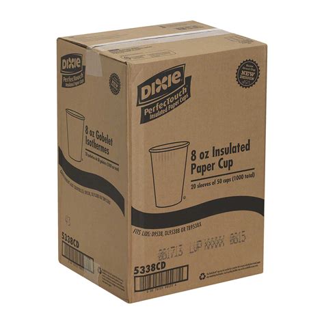 Dixie PerfecTouch Coffee Haze Paper Hot Cup Oz Tilden Enterprise Inc