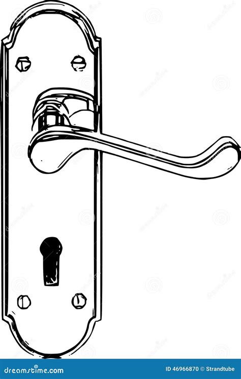Дверная ручка рисунок (множество фото) - drawpics.ru