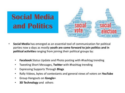 Ppt Social Media And Its Importance In Political Campaign Powerpoint