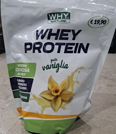 Whey Protein gusto vaniglia Why Nature kalórie kJ a nutričné hodnoty