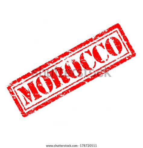 Morocco Rubber Stamp Stock Illustration Shutterstock