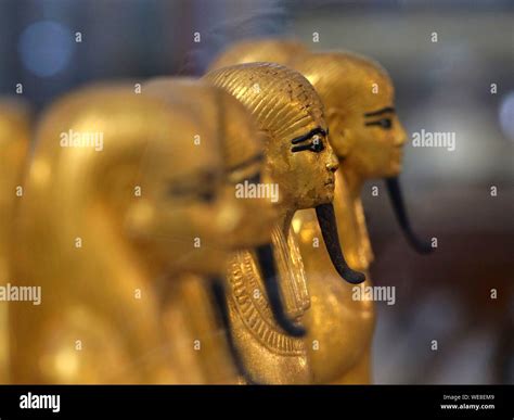 Egypt Cairo Egyptian Museum Cairo Detail Of The Burial Chamber Of