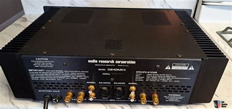 Audio Research D Mk Ii Solid State Amplifier Photo Us