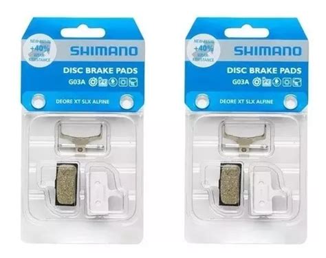 2 Pares Pastilha Freio Disco Shimano G03a Deore Xt Slx Xtr Frete grátis