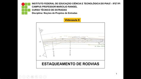 Npe Videoaula Estaqueamento No Projeto De Rodovia Youtube