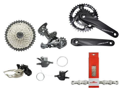 Kit Grupo Completo Bike X V Absolute K X Corr Sunrace Kit