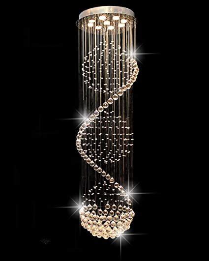 Modern Spiral Sphere Crystal Chandelier Dst Spectacular Droplet