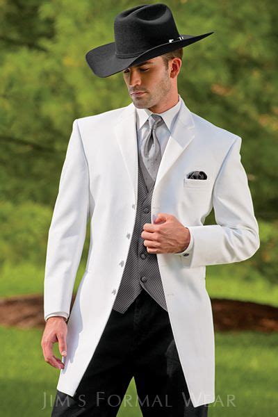 Andrew Fezza Savannah Long White Western Tuxedo Jims Formal Wear