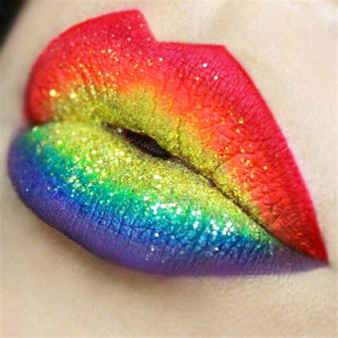 Gay Pride Rainbow Glitter Lips Electra Snow Atelier Yuwa Ciao Jp