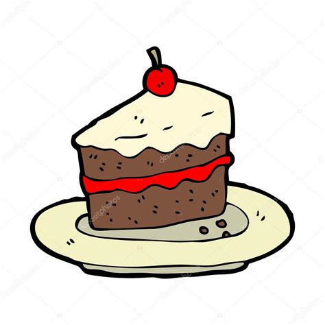 Delicioso pastel de dibujos animados vector gráfico vectorial