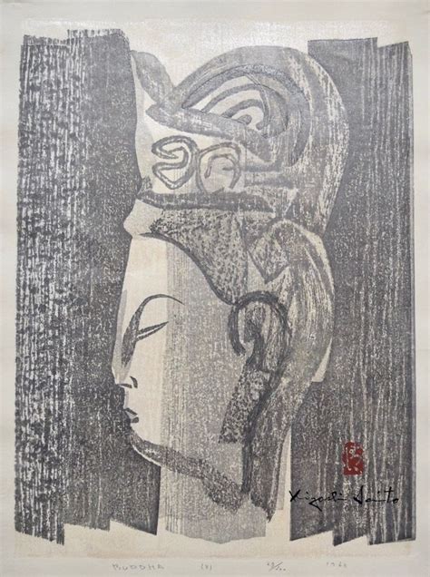 Buddha Japanese Woodblock Printing Original Artists