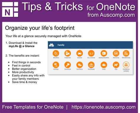 Auscomp Onenote Tips And Tricks Organize Your Lifes Footprint