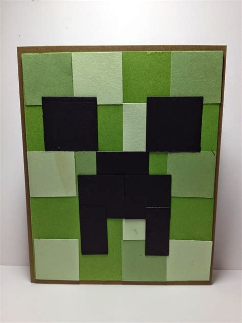 Linda Dalke One For The Boysthe Minecraft Creeper Card