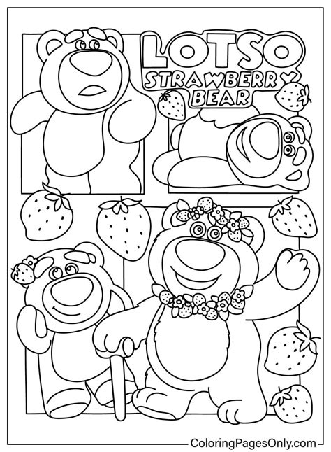 Lotso Bear Coloring Pages Coloringpagesonly In Coloring