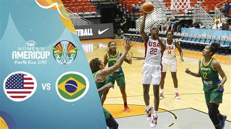 Usa V Brazil Full Game Fiba Women S Americup Youtube