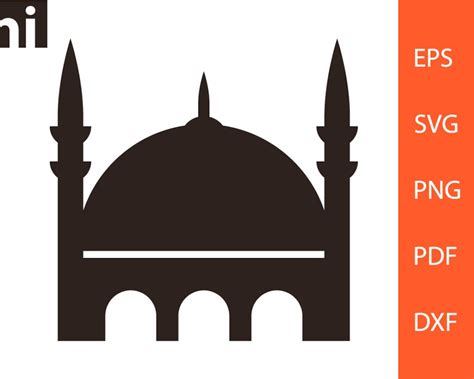 Mosque Svg, Mosque Silhouette, Mosque Vector, Mosque Clipart, Mosque Logo, Mosque Cut File ...