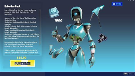 How To Get New Robo Ray Pack In Fortnite Save The World Starter Pack Youtube