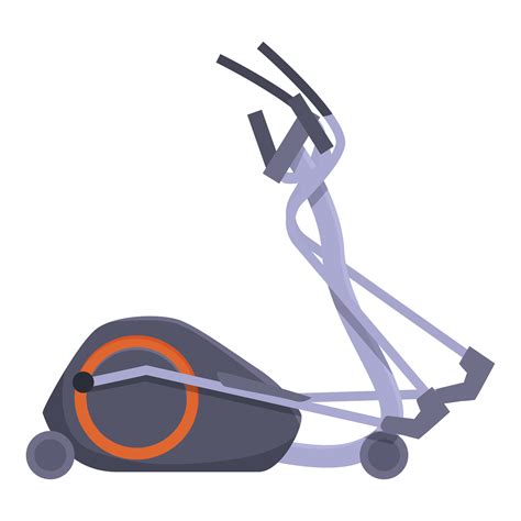 Elliptical trainer machine is standing on white background 47059350