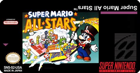 Super Nintendo Labels Super Mario All Stars