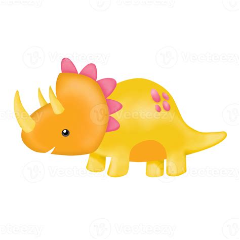 Watercolor Dinosaur Clipart Graphic 9347370 Png