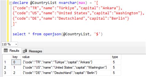 Query Json Data Using Openjson On Sql Server