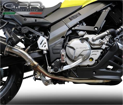 GPR Gp Evo4 Black Titanium Semicomplete Exhaust System Suzuki V Strom