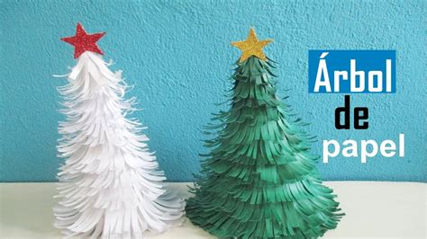 Como Hacer Un árbol De Navidad De Papel Muy Fácil Youtube