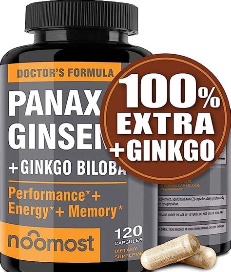 Amazon Noomost Authentic Korean Red Panax Ginseng Ginkgo Biloba