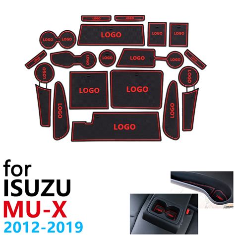 Anti Slip Rubber Cup Cushion Door Groove Mat For Isuzu Mux Mu X Mu X