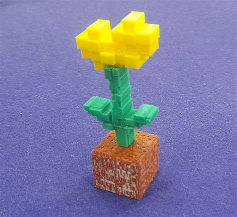 Stl File Minecraft Flower And Earth Cube 💐 ・template To Download And 3d